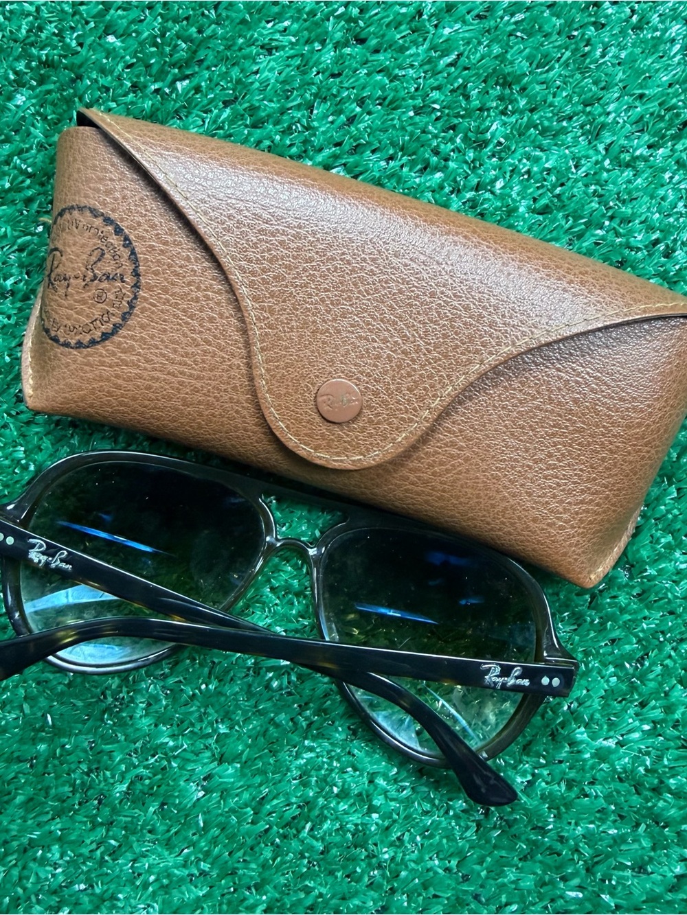Ray-Ban Women's Black Sunglasses with Brown Case - Picture 2 of 7